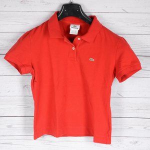 Lacoste Women's Red Polo Size 42 Slim Fit